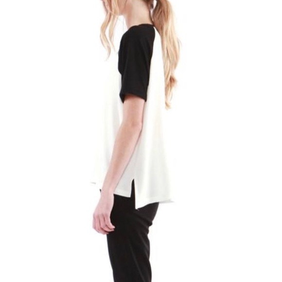 HYE PARK AND LUNE BLACK AND WHITE APRIL TOP - Picture 3 of 4